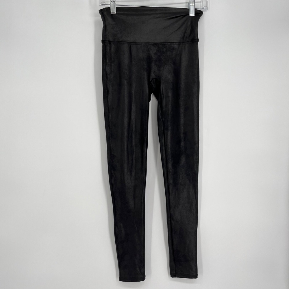 Spanx Black Liquid Leggings Women's Size Medium